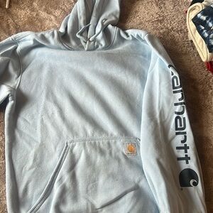 Carhartt baby blue coastal grandma oversized hoodie